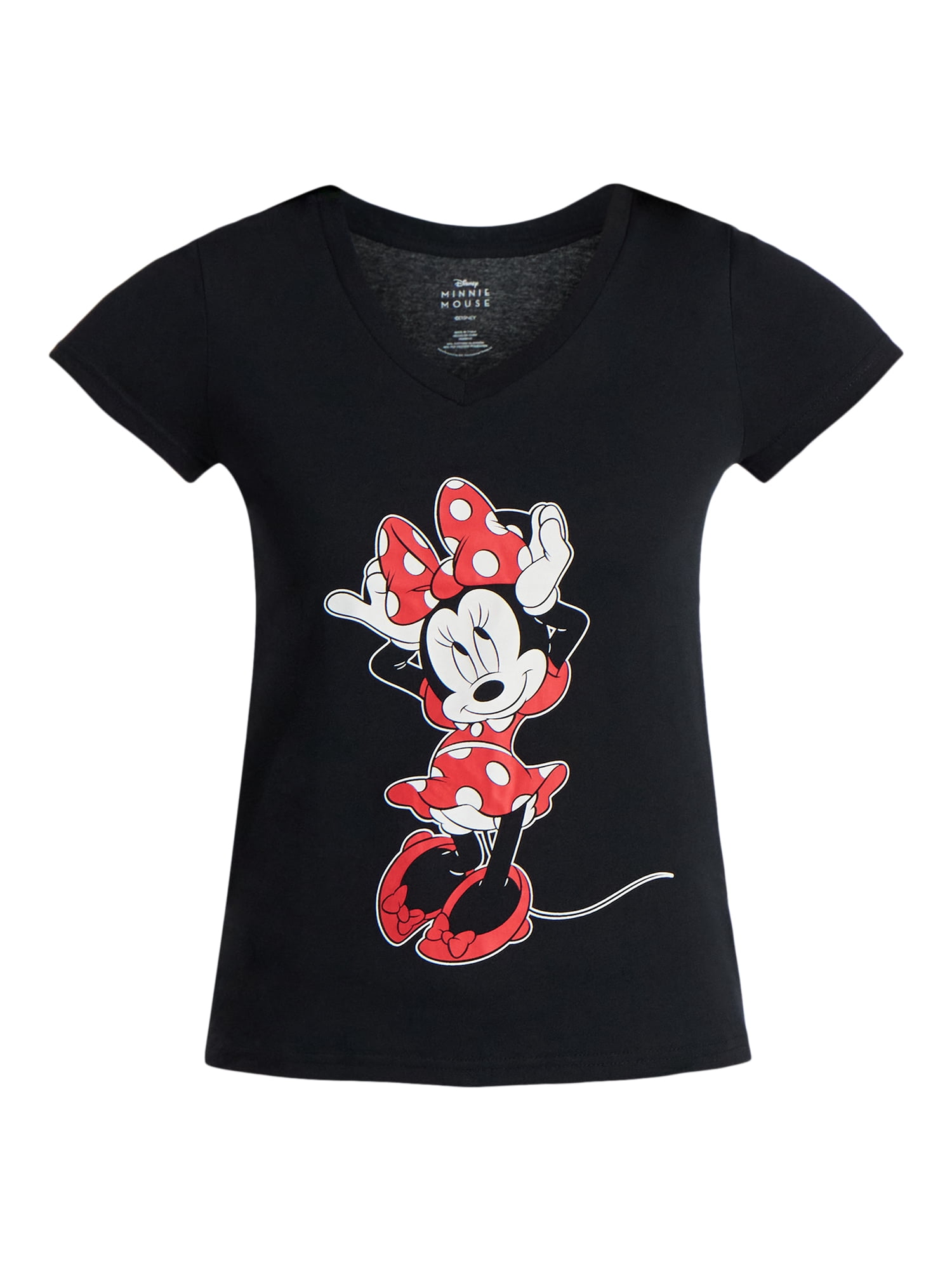 Disney Women's Minnie Mouse Graphic Tee with Short Sleeves, Sizes S-XXL