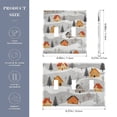 thumbnail image 2 of Yayeee Toggle Light Switch Wall Plate 3-Gang 6.37"x4.48" Decorative Outlet Cover, Orange Snow Houses, 2 of 7
