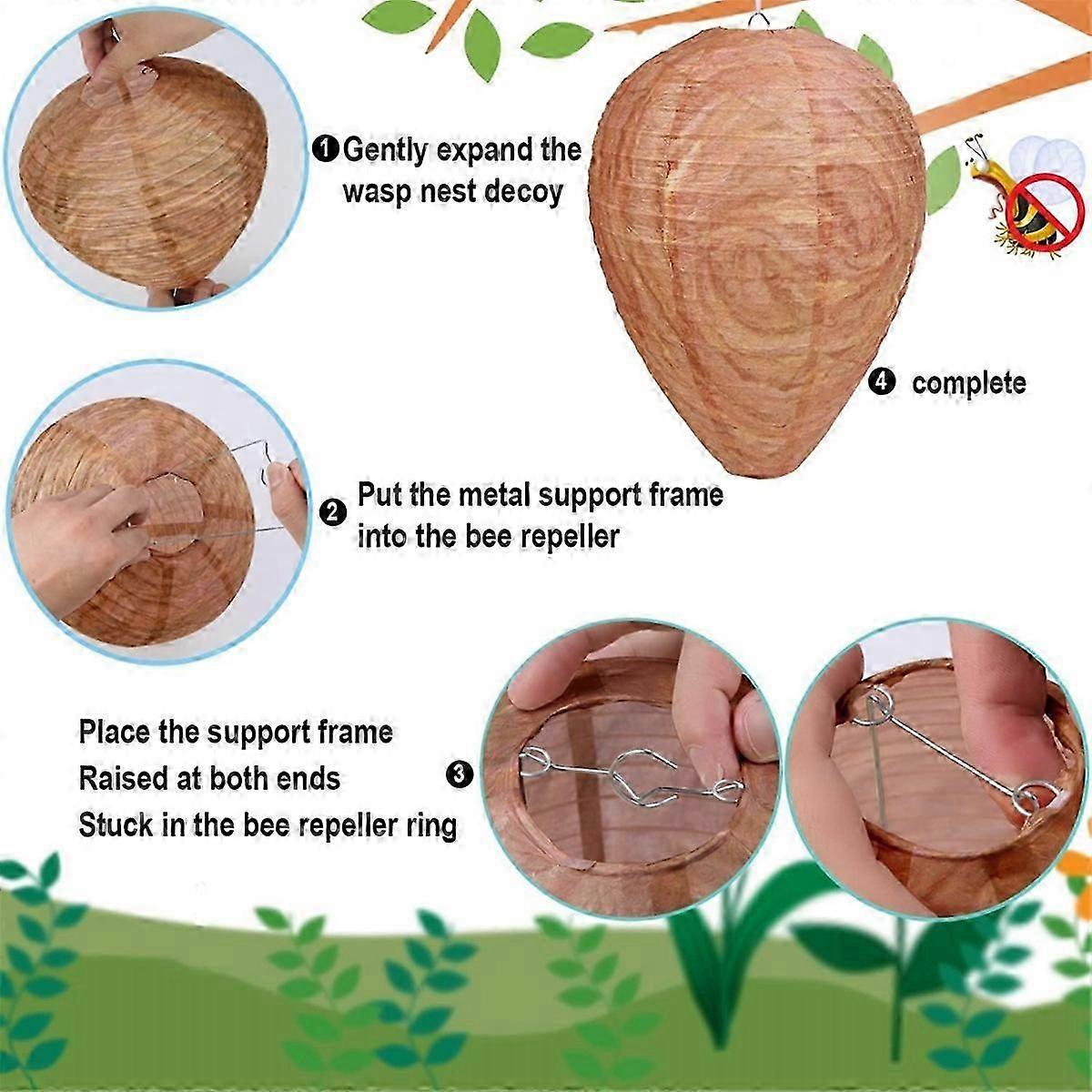 10 Pack Paper Wasp Nest Decoy Deterrents