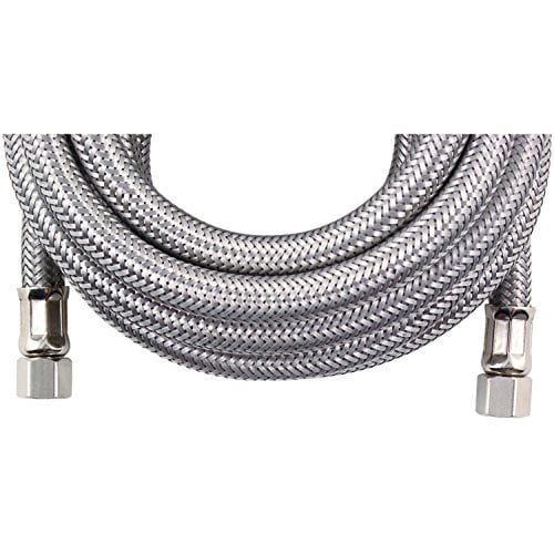 Certified Appliance Accessories Braided Stainless Steel Ice Maker Connector 6ft