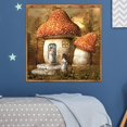 thumbnail image 3 of Cuadros Decorativos Kit de bordado de punto de cruz de pintura de diamante de taladro completo 5D DIY (Mushroom05) Wdftyju embutido en tela, 3 of 9