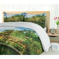 thumbnail image 5 of Ambesonne Exotic Duvet Cover Set, Oriental Fish Lake Sea, 2-Calking, Yellow Green, 5 of 7