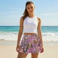 thumbnail image 3 of Yuyamidu Camo Hunting A Line Mini Skirts for Women Pink Oak High Waisted Stretchy Tennis Skort with Built-in Shorts Athletic Casual Golf Skort Size M, 3 of 7