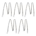 thumbnail image 1 of 5 cadenas de metal de 39,4 pulgadas de longitud, exquisita y resistente cadena artesanal de metal multiusos para collar, tobillera, bricolaje, 1 of 8