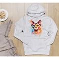 thumbnail image 5 of Watercolor Drip Devon Rex Pop Art Colorful Portrait Artwork Hoodie Unisex Merch Hoodies Cat Lover Kitten Owner Gifts - 01009, 5 of 6