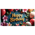 thumbnail image 6 of Happy Birthday Banner with Balloons and Stars Background Party Decoration for Birthday Party Photography Props Celebration Decor Backdrop, 6 of 8