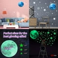 thumbnail image 3 of Wosthever 435 piezas pegatinas luminosas papel tapiz fluorescente Luna papel adhesivo techo PVC pasters planeta fiesta fondo Decoración del hogar 77GProsa435pcs, 3 of 6