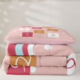 thumbnail image 5 of Manfei Hopscotch Number Twin Comforter Sets, Rainbow Cloud Bedding Set, Pink, Pink Reversible, 2 Pieces, 1 Comforter and 1 Pillowcase, 5 of 7
