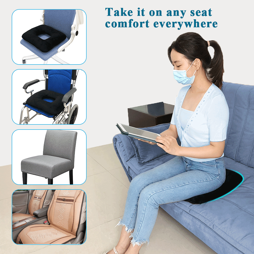 Bed Sore Cushion for Butt Positioning，Pressure Relief Pillow for Pressure Ulcers, Donut Wedge Cushion for Sleeping, Post-Surgery  Back Support, Medical Seat Cushion for Body & Leg Support（L）