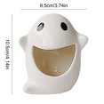 thumbnail image 3 of Halloween Ghost Ceramic Candlestick Holder for Table Decor, Spooky Candle Holder with Unique Cutout Design, Small Decorative Tealight Holder for Party, Home, Mantel, Window Sill, 3 of 5