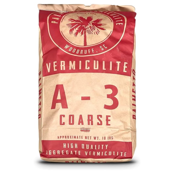 A3 Coarse Vermiculite Potting Soil Mix for Planting, 4 Cu Ft, 18 Lbs