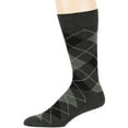 thumbnail image 5 of 7BIGSTARS KINGDOM Men's Dress Argyle Cotton Socks - 6 Pack - Large - Casual Seamless Socks Size 10-13 Shoe Size 6-12 L Charcoal, 5 of 10