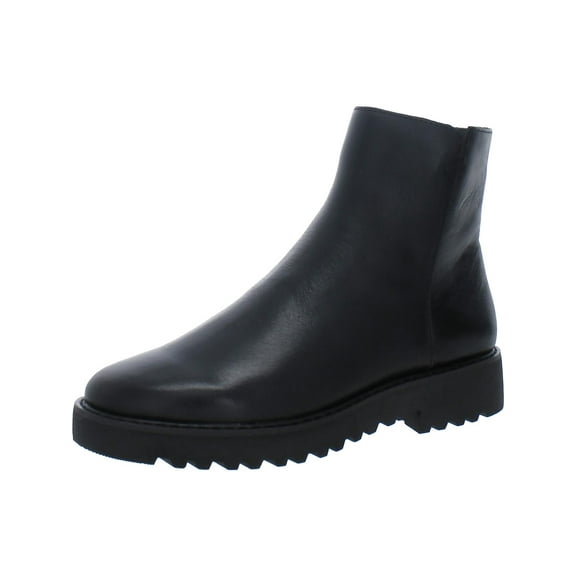 Franco Sarto Womens Cassie Leather Block Heel Ankle Boots