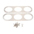 thumbnail image 2 of koolsoo 2pcs Universal Aluminum Rear Bumper Air Diversion Diffuser Panel 3-Hole Siver, 2 of 8