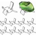 thumbnail image 1 of 10 Pcs 3cm Clear Acrylic Easel Holder Display Stand For Geode Rock Mineral Agate Fossil Coral Stool Modeling Acrylic Display Holder Phone Holder, 1 of 5