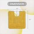 thumbnail image 5 of Better Trends 20" x 20" U-Shape Toilet Rug 100% Cotton Tufted Bathroom Rug, Contour Mat, Water Absorbent, Reversible, Machine Washable, (Yellow) Lilly Crochet Collection, 5 of 7
