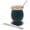 Dark Green, variant on Stainless Steel Double-Wall Mate Cup And Bombilla Set - Yerba Mate set Includes One Yerba Mate Cup, 2 Bombillas Mate (Straw) & Brush - Easy to Clean