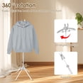 thumbnail image 3 of Dsseng Adjustable Steamer stand for clothes Steamer rack for clothes steam iron stand garment hanger for steaming clothes Handheld garment steamer rack Garment stand for steaming clothes, 3 of 10