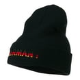 thumbnail image 2 of Germany Embroidered Long Beanie - Navy OSFM, 2 of 5