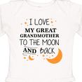 thumbnail image 4 of Inktastic I Love My Great Grandmother to the Moon and Back Boys or Girls Long Sleeve Baby Bodysuit, 4 of 5