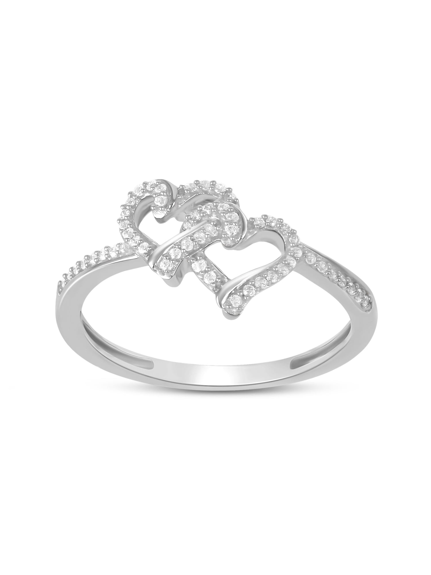 twin heart ring