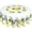 Lemon, variant on Yellow Lemon Round Tablecloths, Summer Circular Table Cover Washable Polyester for BBQ, Buffet Table, Parties, Holiday Dinner 60 Inch