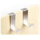 thumbnail image 1 of Ganchos para puerta trasera de acero inoxidable, puerta multifunción para cocina y baño sin ganchos, 2 juegos de ganchos para puerta trasera sin clavos oso de fresa Electrónica, 1 of 5