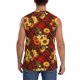 thumbnail image 4 of Balery Red Plaid Sunflower Camisetas sin mangas para hombre, absorbe la humedad y protege contra el mal olor.-Medium, 4 of 7