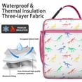 thumbnail image 2 of Dinosaur Lover Insulated Lunch Box Women Reusable Lunch Tote Bag Fit Most Bento Boxes Lunch Box Containers Picnic Beach, 2 of 6