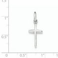 thumbnail image 2 of Sterling Silver Polished Cross Charm Made In India qc8252, 2 of 2