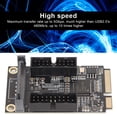 thumbnail image 3 of Mini PCIE To 4 Port 19Pin Expansion Card, Mini PCIE To USB3.0 Adapter Plug and Play High Speed 5Gbps  Charging Interface  for Computer, 3 of 7