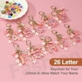 thumbnail image 4 of Uxcell Initial Letter Keychain, Cute Tassel Cherry Blossom Keychain Letter Keychain Charm with Flower Pendant Letter B Pink, 4 of 7