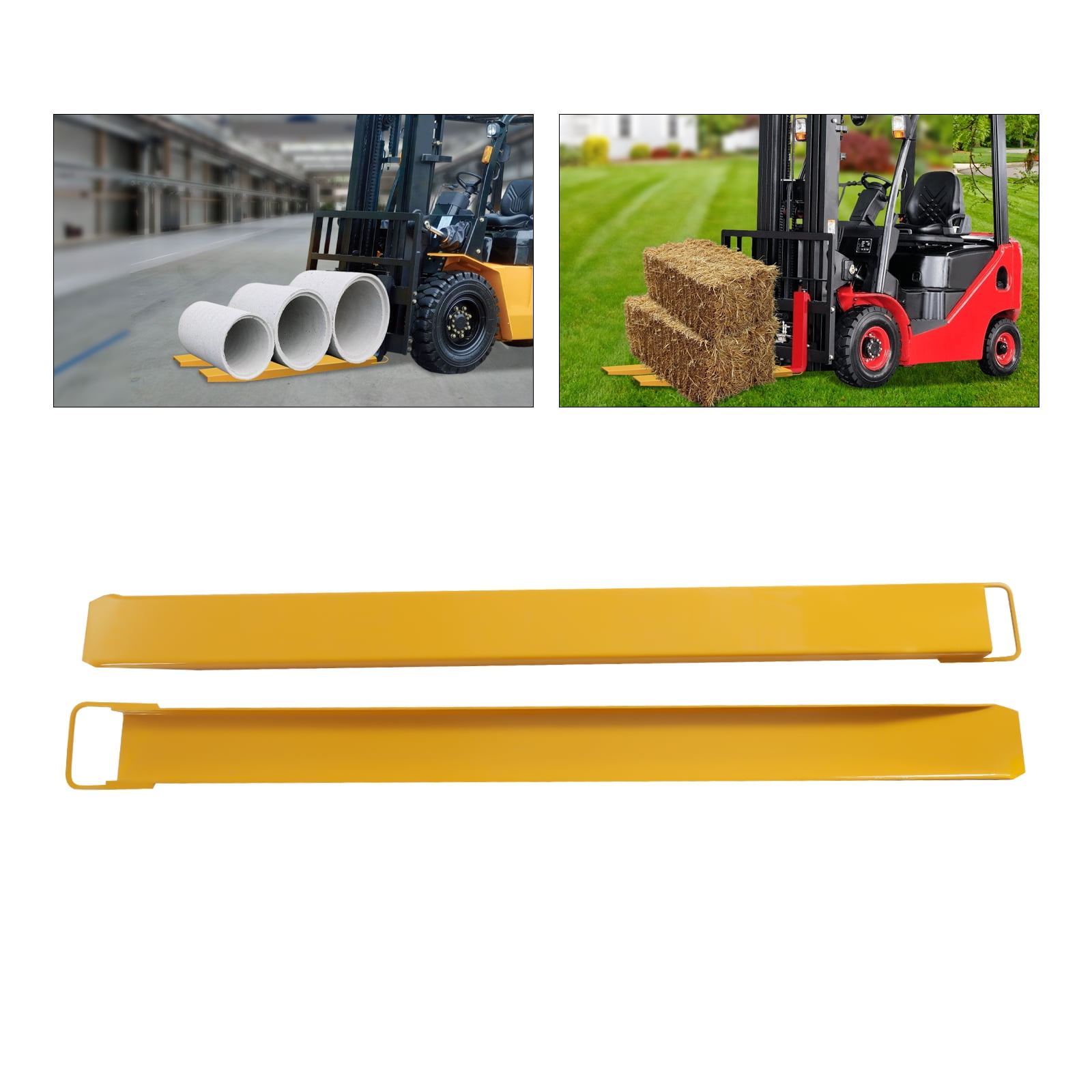 YIYIBYUS Pallet Fork Extensions 72*5.3" Heavy Duty Alloy Steel Fork