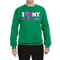 thumbnail image 2 of I Love My Boyfriend Tie Dye Pop Culture Unisex Crewneck Graphic Sweatshirt, Kelly, 4XL, 2 of 3