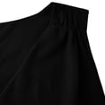 thumbnail image 7 of Htigea Chiffon Tank Dress for Women Summer Sleeveless V Neck Mini Dresses Flowy Casual Loose Fit Beach Swim Cover Ups Black L, 7 of 7