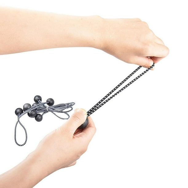 Cuerda elástica para tienda de campaña, cuerda elástica para fijación de bolas, cuerdas elásticas para toldo (20 uds)