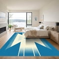 thumbnail image 3 of ODIKA 8'x10' Machine Washable Non-Slip Area Rug, Ivory & Starburst Burst High Traffic Rug, Blue, 892953, 3 of 7