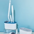 thumbnail image 4 of Soporte Para Escobilla De Baño, Escobilla De Baño Montada En La Pared Con Cepillo De Silicona, Juego De Escobilla Para Rincones Para Baño, 4 of 8