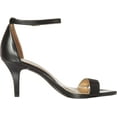 thumbnail image 6 of BANDOLINO Womens Black Padded Madia Round Toe Kitten Heel Buckle Dress Sandals 8 M, 6 of 8