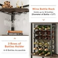 thumbnail image 4 of Tribesigns Corner Wine Rack with Glass Holder and Storage Shelf, Industrial 4 Tier Corner Bar, Corner Shelf, 4 of 7