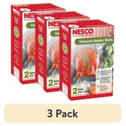(3 pack) NESCO 8" x 20' Vacuum Sealer Bag Rolls, 2-Count BPA-Free Vacuum Seal Rolls for Custom Size Freezer Bags and Sous Vide, Works with Nesco and FoodSaver Vacuum Sealer Machines, 40 Feet Total