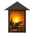thumbnail image 2 of Meyda 38025 9 in. Seneca Fly Fisherman Wall Sconce - Craftsman Brown, 2 of 4