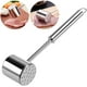 thumbnail image 1 of Mazo ablandador de carne de acero inoxidable 304 de grado alimenticio para cocina, mazo de carne de doble cara con lados texturizados y lisos, liviano y resistente a la oxidación, mango ergonómico, 1 of 6