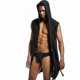 thumbnail image 1 of Men Sexy Bathrobe Ice Silk Hooded Pajamas, 1 of 3