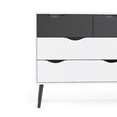 thumbnail image 2 of Diana 8 Drawer Dresser, White/Black Matte, 2 of 12