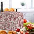 thumbnail image 5 of Toaster Cover 4 Slice, Farmhouse Red Dustproof Bakeware Oven Protector with Top Hook, Vintage Flower Leaf Botanical Plant Waterproof Small Kitchen Appliance Toasters Dust Cover, 12"x11"x8", 5 of 5
