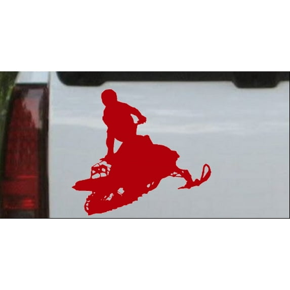 Snowmobile Trick Decal Car or Truck Window Decal Sticker