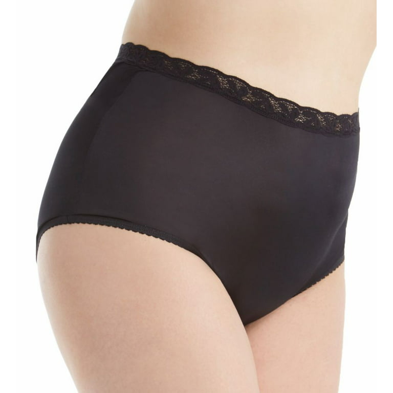 Shadowline Women's Panties-Seamless Nylon Brief (3 Pack), Black, 5 at   Women's Clothing store