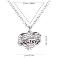 thumbnail image 5 of Carta Miembros de la familia Collar de corazón de diamante completo Accesorios de moda para mujer Wmkox8yi  sjalhkljlk1121, 5 of 5