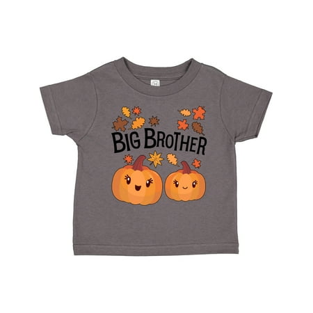 

Inktastic Big Brother Pumpkins with Fall Leaves Gift Toddler Boy Girl T-Shirt